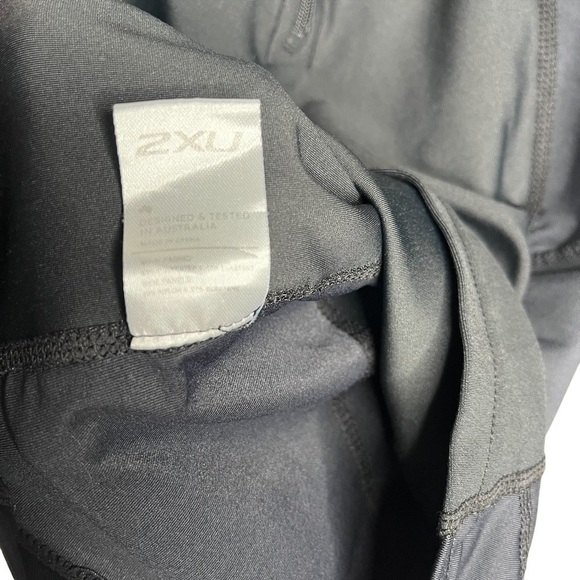 2XU Black Half zip compression cycling top Sz M - Picture 4 of 6